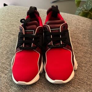 EUC LIKE NEW Givenchy Jaw Baisse Platform Neoprene Split Suede Sneakers sz 8.5